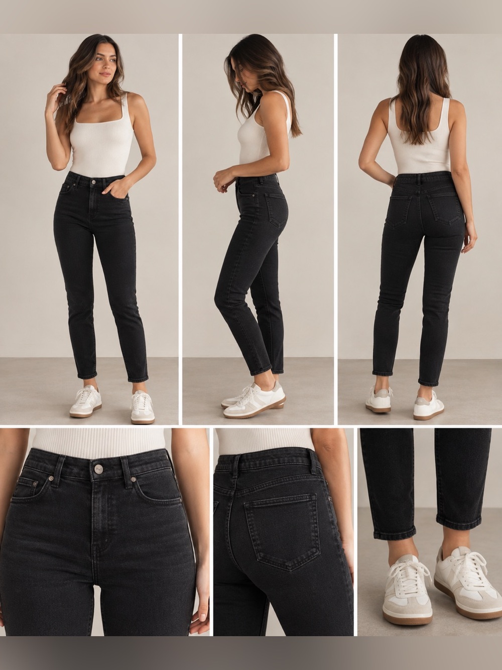 Reformation Jeans Black High Rise Skinny Ankle Jeans Size 27